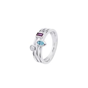 Anillo Lp3882-3/114 Lotus Silver Mujer Leros