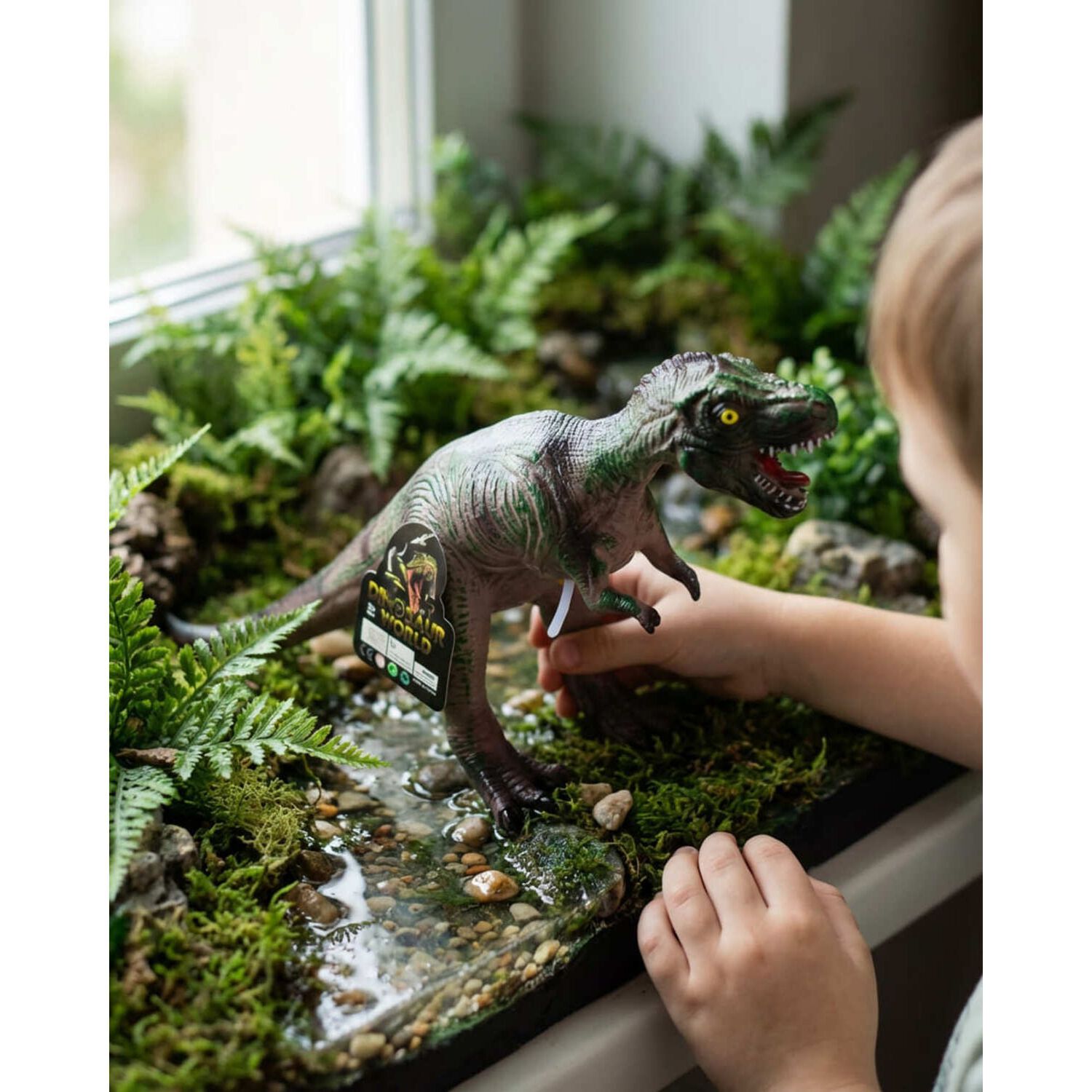 Dinosaurio Tiranosaurio Rex Verde image number 2.0