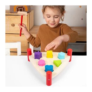 Juguete De Encaje Martillo De Figuras Geométricas