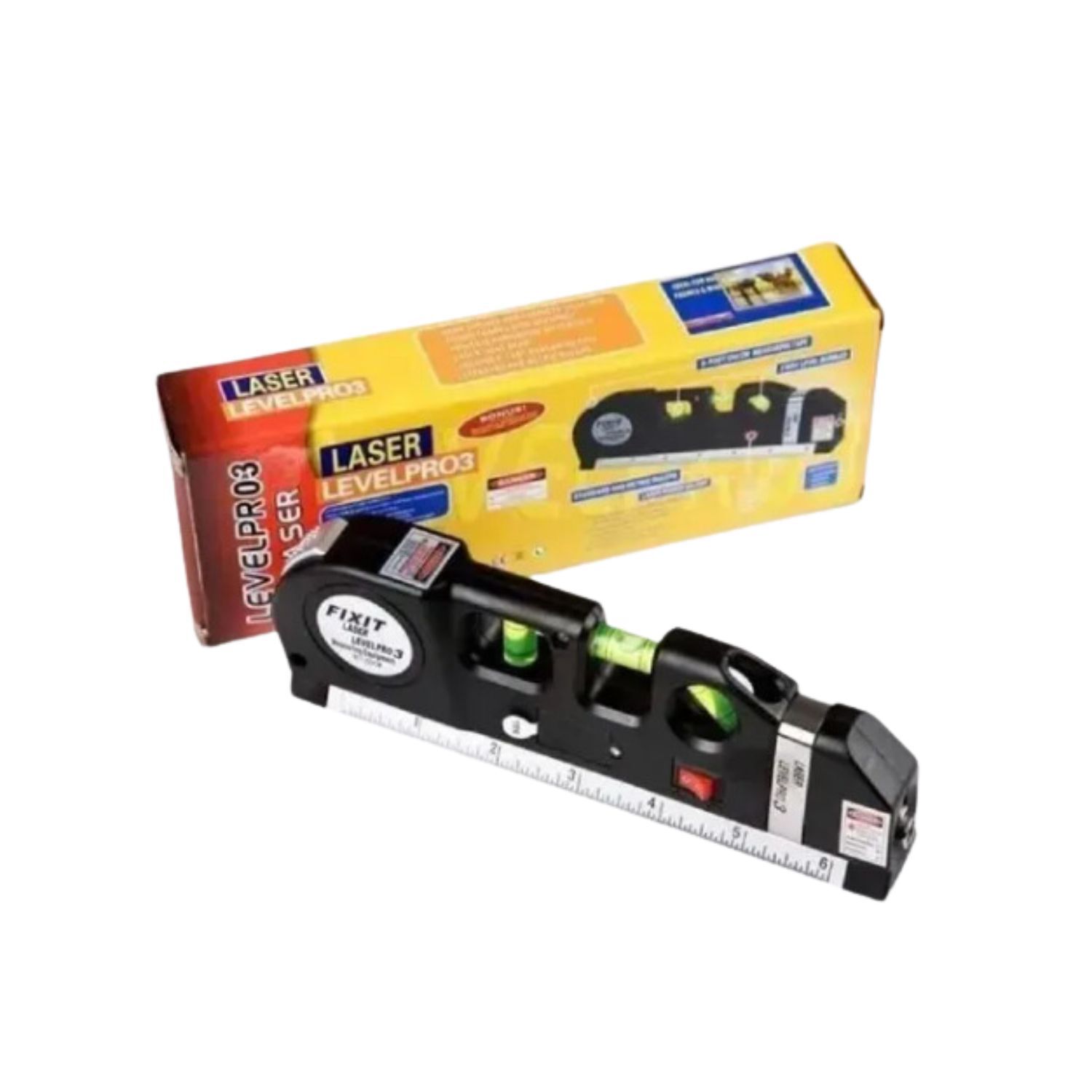 Cinta Metrica Nivel Laser Horizontal Profesional 3 Modos image number 2.0
