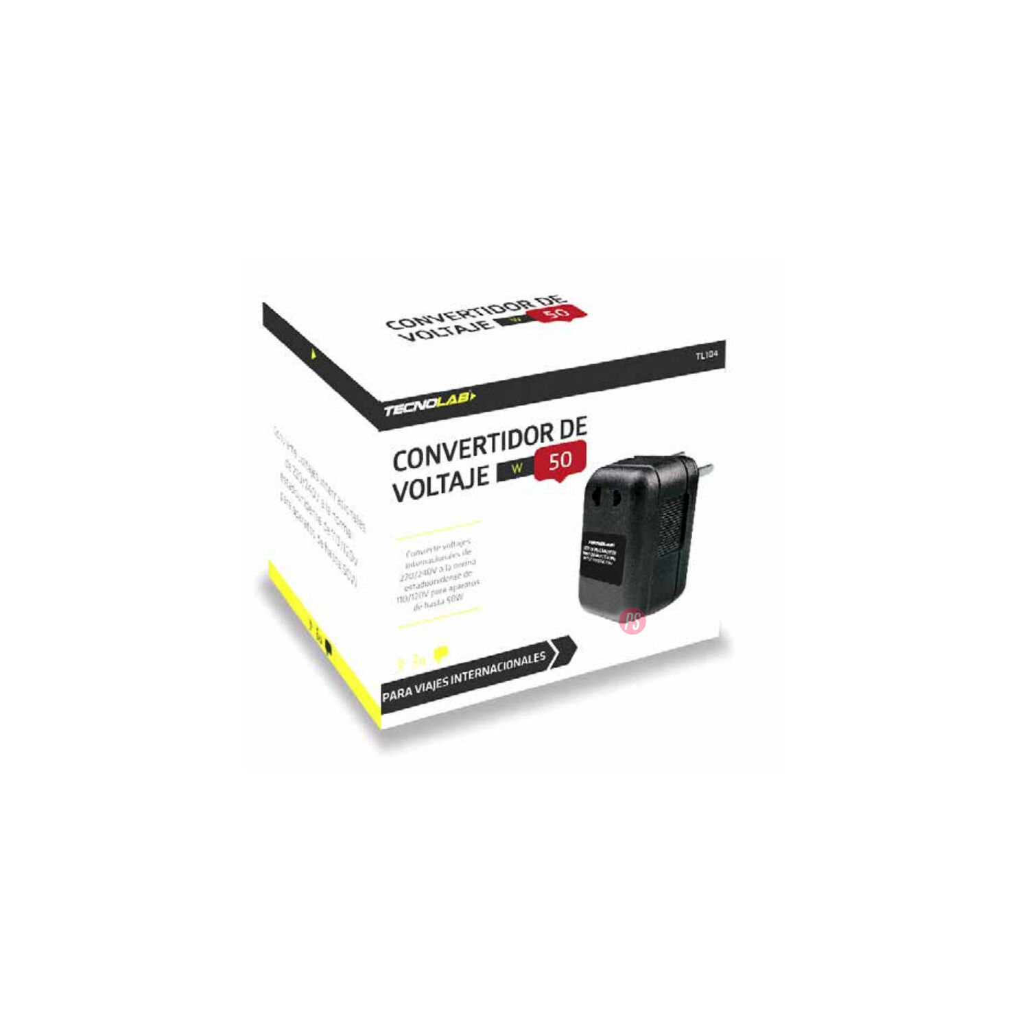 Convertidor De Voltaje 220v A 110v 50w - Ps image number 1.0