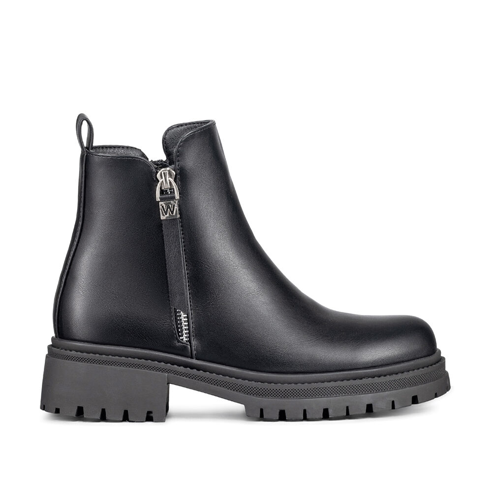 Botin Casual Mujer Eco Cuero Plataforma Vintage Weide Zs67 image number 4.0