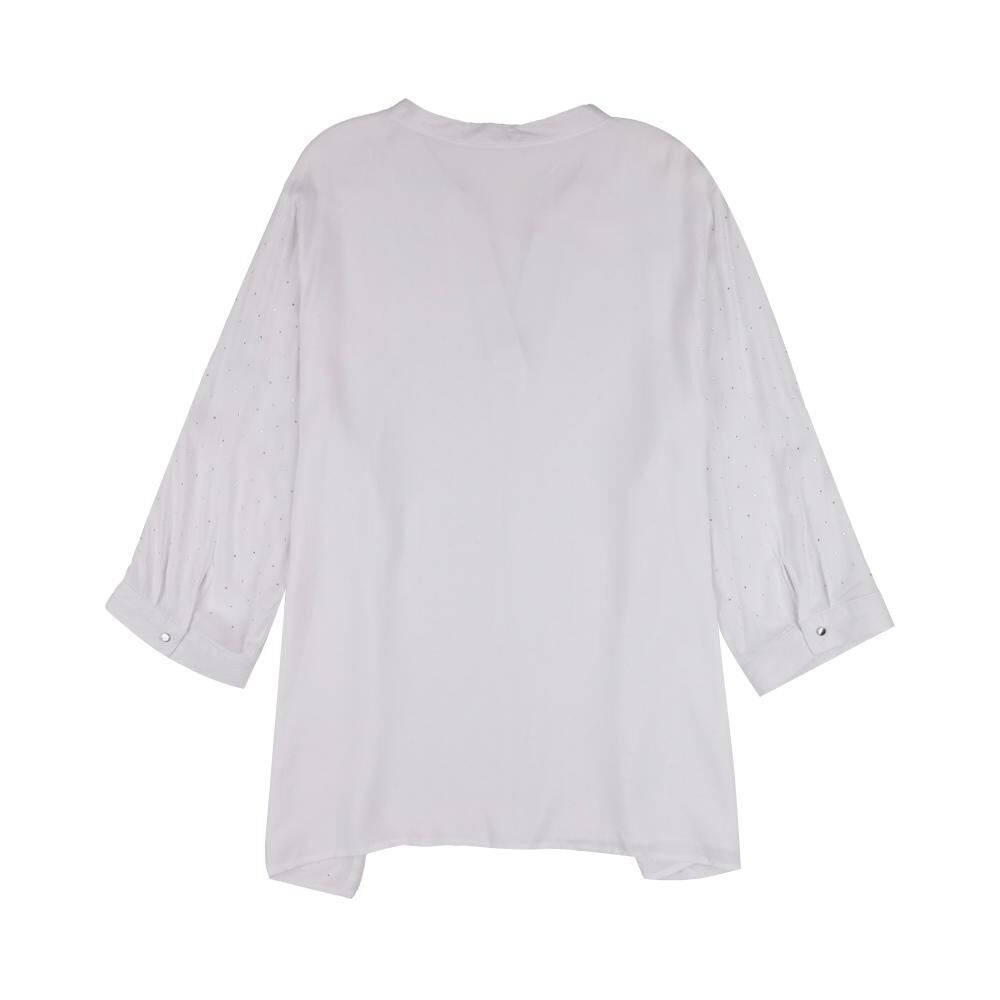 Blusa Manga 3/4 Cuello V Mujer Sexy Large image number 1.0
