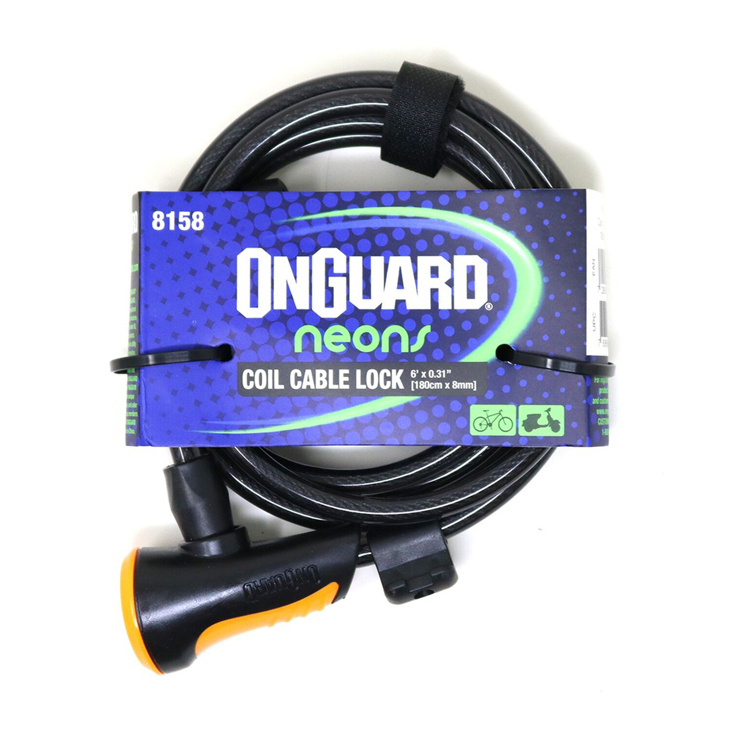 Candado Onguard Llave Espiral Ns Coil 180cmx8mm image number 3.0