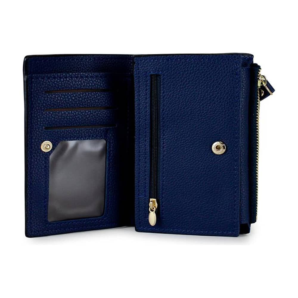 2 Billeteras De Mujer Adara Negra Y Azul Carven image number 6.0