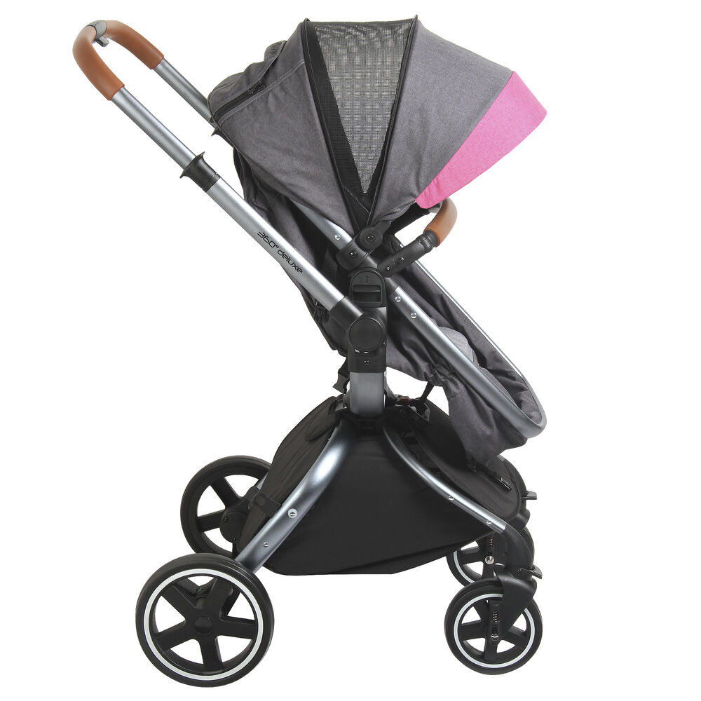 Coche Travel System Deluxe 360 Rosado image number 4.0