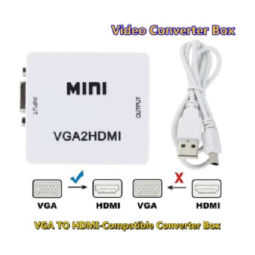 Adaptador Vga A Hdmi Hdtv Convertidor Vga Hembra A Hdmi Hembra Con Audio Jack 3.5 image number 3.0