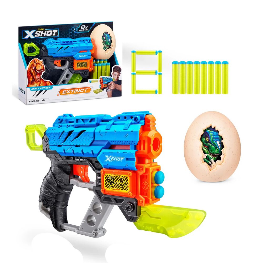 X-shot Lanzador Dino Attack Extinct Con 8 Dardos Y 1 Huevo image number 0.0