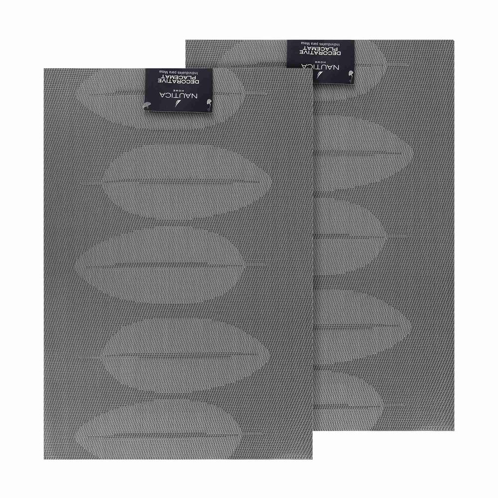 Pack 2 Individuales Nautica Home 45x30cm Reversible Hojas Gris image number 4.0
