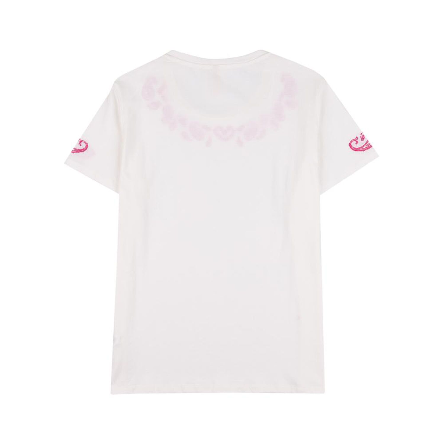 Polera Lisa Aplicaci&oacute;n Broderi Manga Corta Cuello Redondo Mujer Geeps image number 1.0