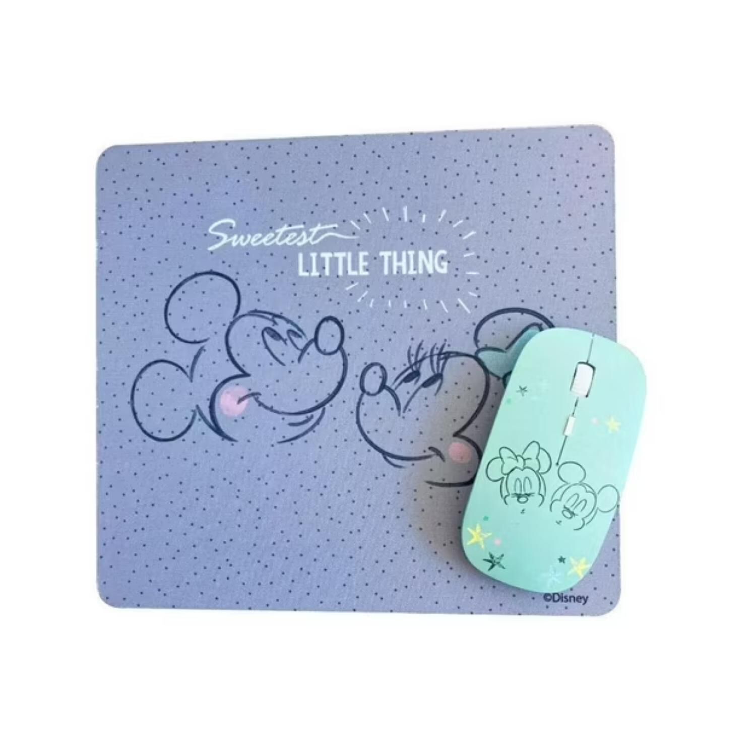 Kit Mouse Inalambrico Usb 3b Y Mousepad Gris Minnie Mouse image number 0.0
