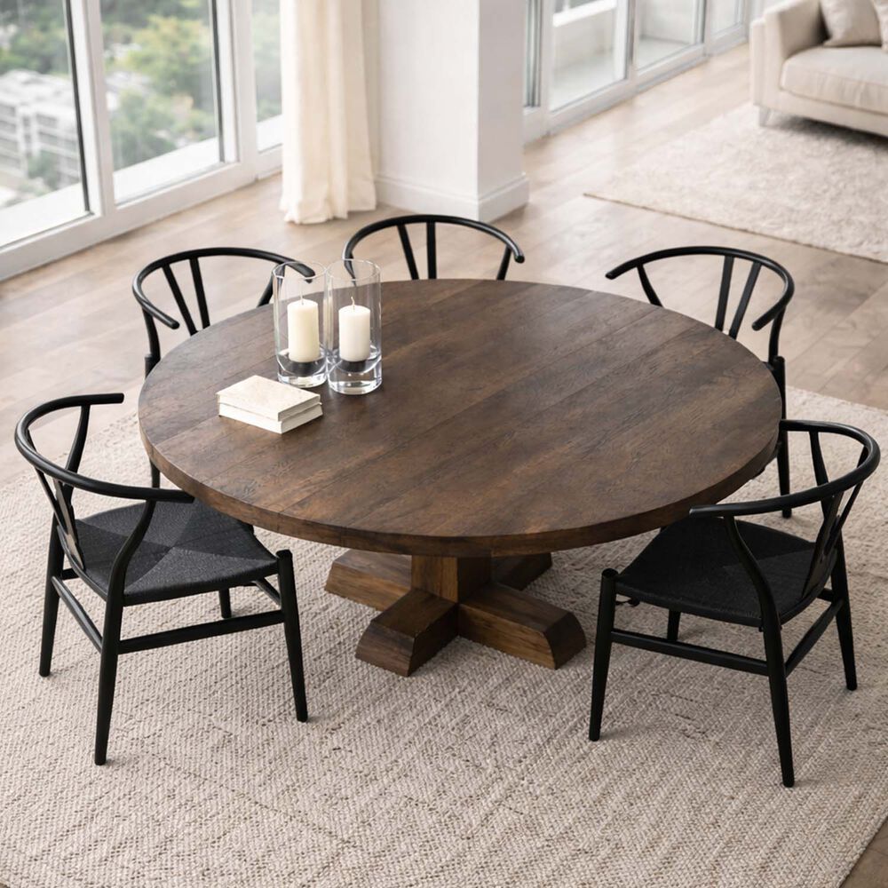 Silla De Comedor Wishbone Negro image number 5.0