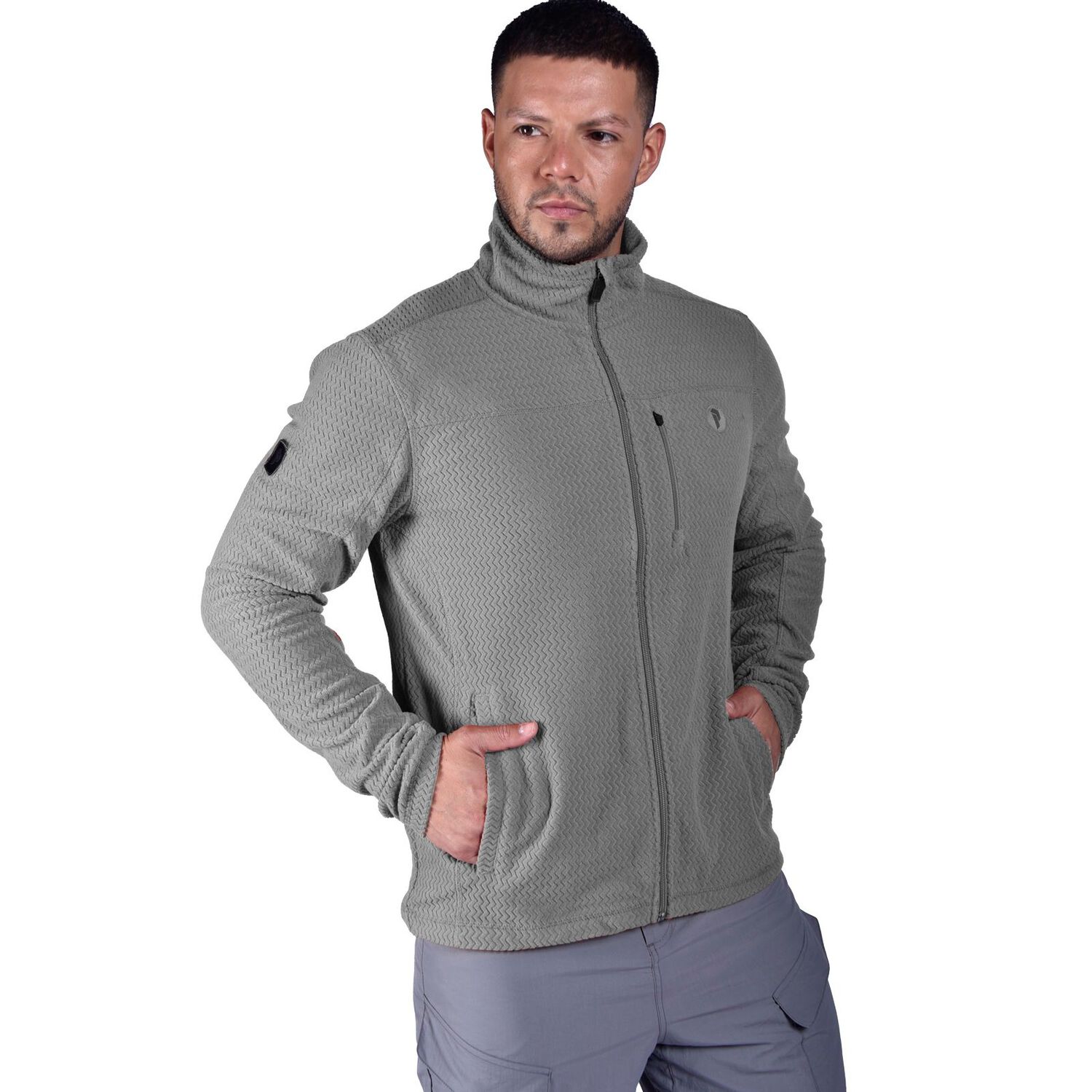 Polar Full Zipper Peak Performance Hombre Cress Gris image number 0.0