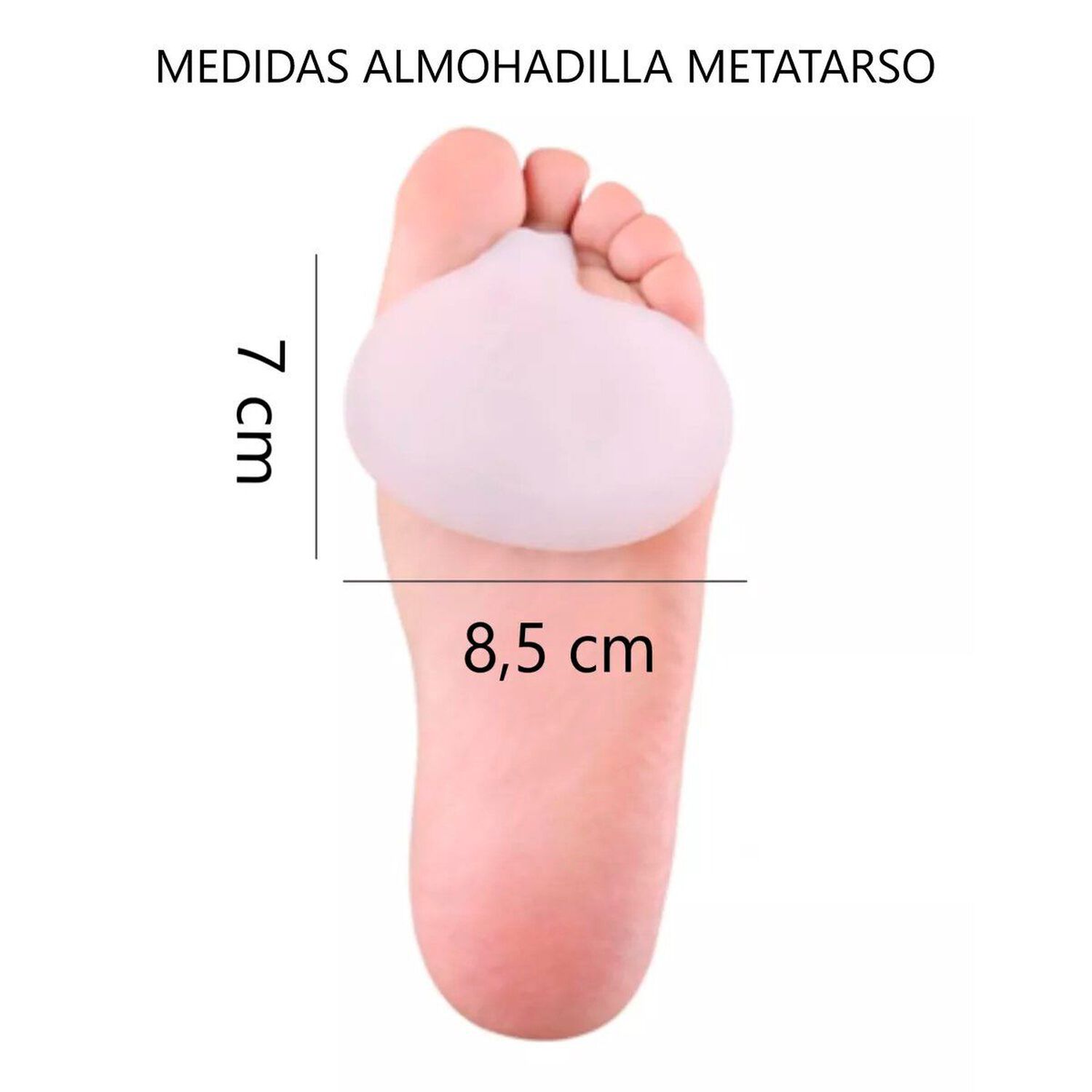 Plantilla Almohadilla Cojin Gel Para Planta Pie Metatarso image number 2.0