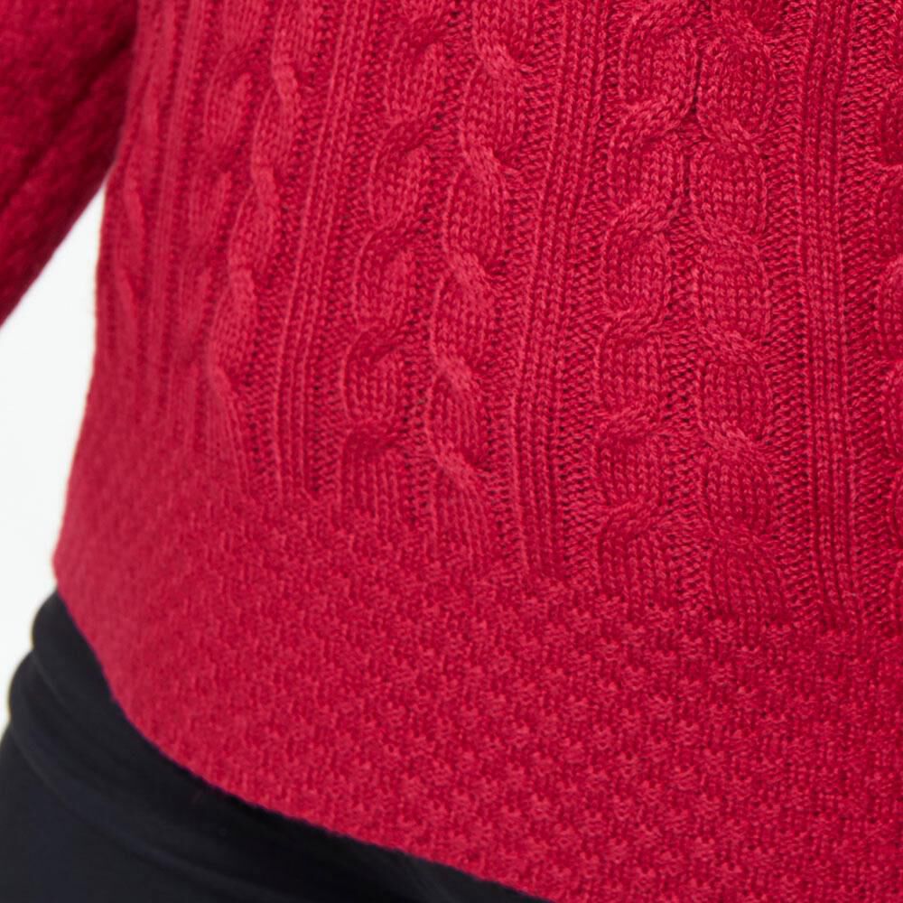 Sweater Trenzado Largo Mujer Geeps image number 3.0