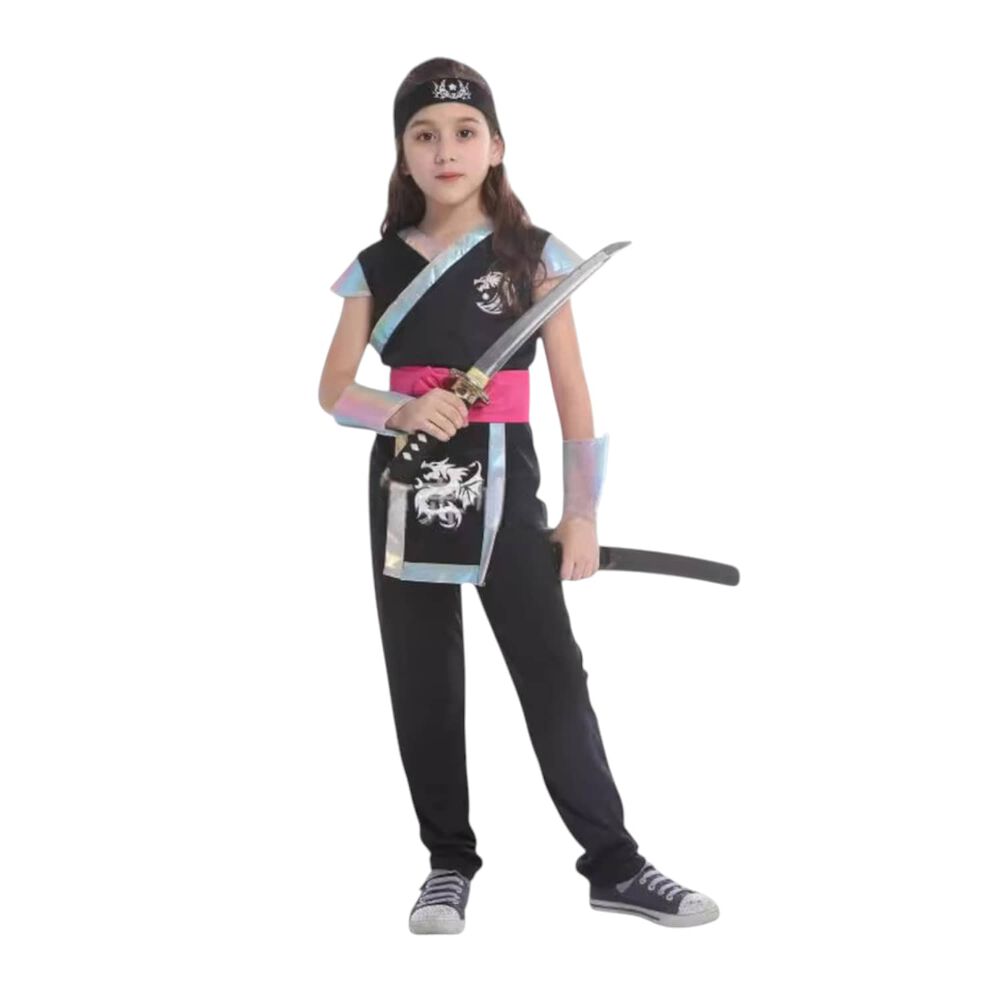 Disfraz Traje Infantil Ninja Dragon Ni&ntilde;a image number 2.0