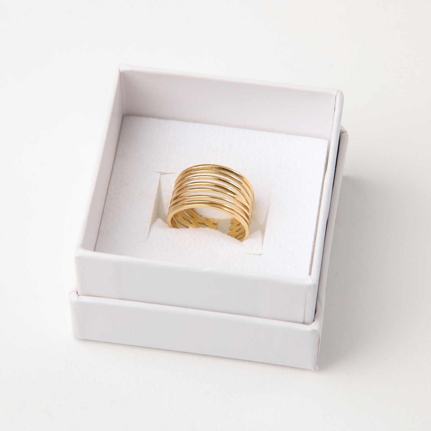 Anillo 19v69 Dorado Mujer Str340 image number 2.0