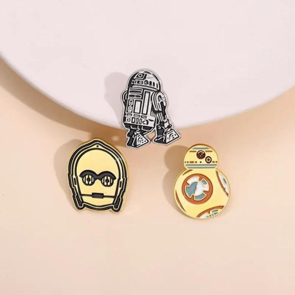 Set Pines Broches Droides Star Wars C3po R2d2 Bb8 image number 4.0