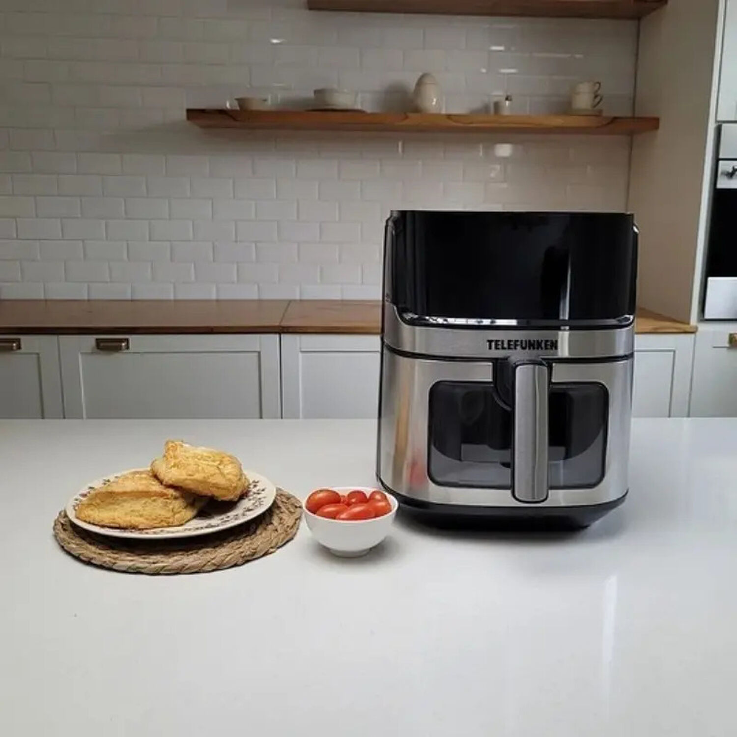 Freidora De Aire Telefunken Easyfryer 6900 Negro Plateado 6.9 Litros image number 5.0