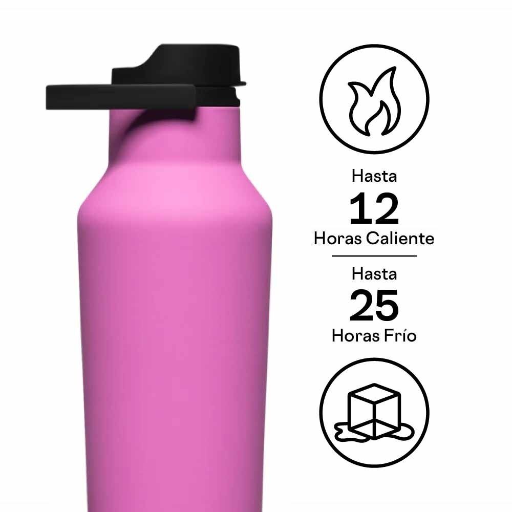 Botella De Agua T&eacute;rmica Sport 940ml Fuschia image number 4.0