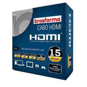 Cable Hdmi 15mts 2.0.v 4k - 3dready Arc - Hdmi5015 Brasforma