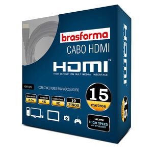 Cable Hdmi 15mts 2.0.v 4k - 3dready Arc - Hdmi5015 Brasforma