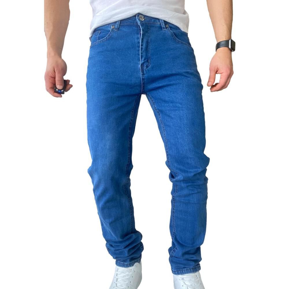 Jeans Hombre Elasticados Slim Fit Azul Medio image number 0.0
