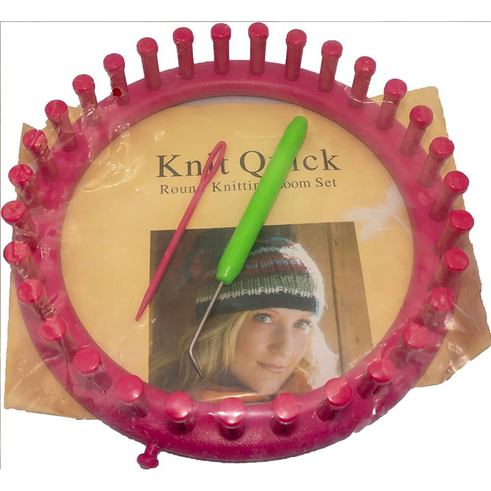 Telar Pl&aacute;stico Circular 19 Cms + Gancho Telar Y Aguja Pl&aacute;sti image number 0.0