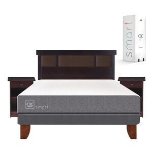 Cama Europea Cic Smart / 2 Plazas / Base Normal + Set De Maderas