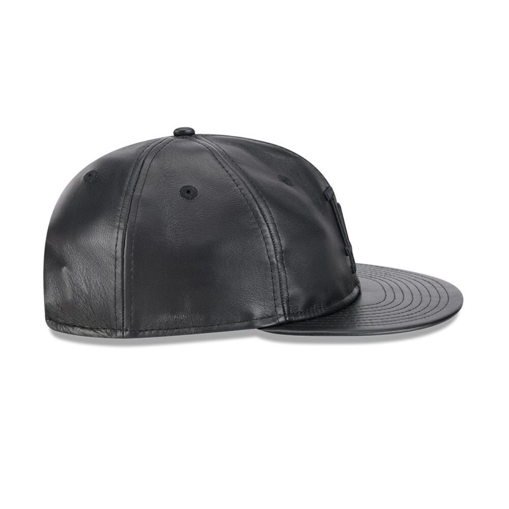 Gorra 9fifty Mlb Los Angeles Dodgers Genuine Leather Black image number 4.0