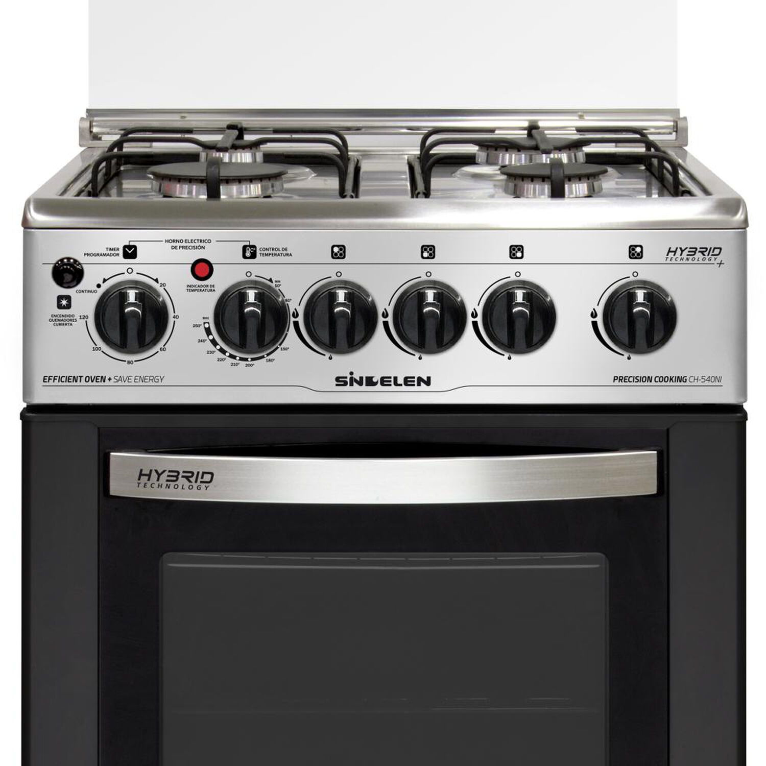 Cocina H&iacute;brida A Gas Sindelen CH-540NI / 4 Quemadores image number 3.0