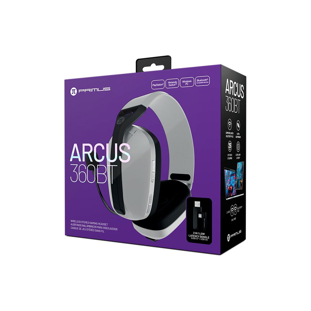 Audífonos Primus Arcus360bt Wireless 2,4 Ghz Dongle Usb Bt image number 1.0
