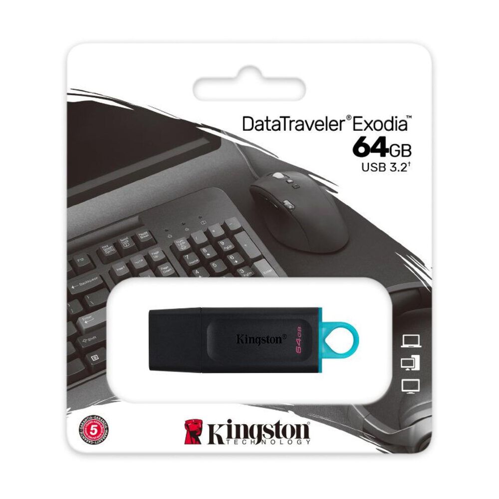 Pendrive Usb 3.2 64gb Datatraveler Exodia Kingston image number 2.0