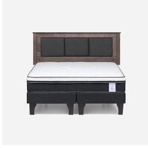 Cama Europea Rosen New Style 6 / 2 Plazas / Base Dividida + Respaldo