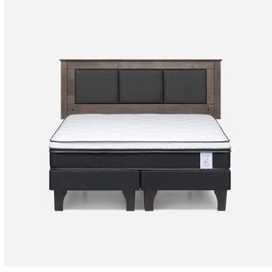 Cama Europea Rosen New Style 6 / 2 Plazas / Base Dividida + Respaldo