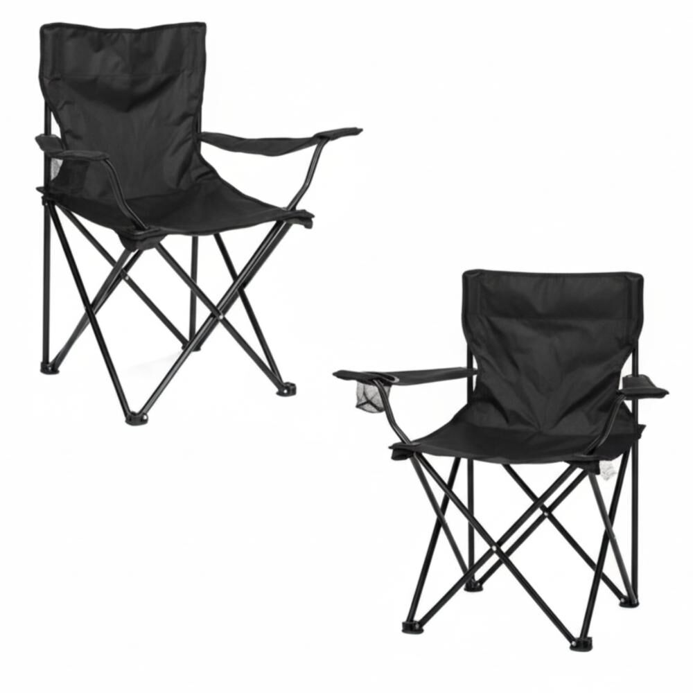 Silla Plegable De Playa Camping Pesca Picnic Con Porta Vaso image number 34.0