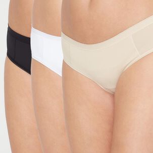 Pack 3x Pantaleta Microfibra P314.033-sur Kayser