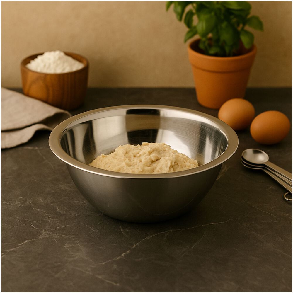 Plato Hondo De Porcelana Blanco/beige 1015ml De Cocina image number 0.0