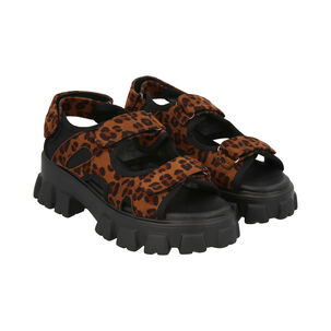 Sandalia Mujer Animal Print Mixen Police