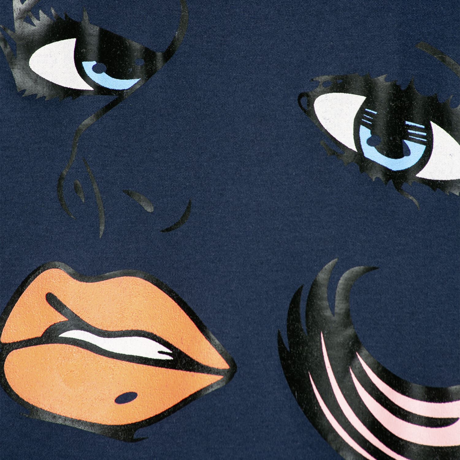 Polera Azul Labios Algod&oacute;n Peruano image number 2.0