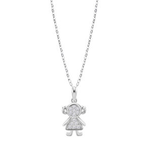 Collar Lp3758-1/1 Lotus Silver Mujer Mothers Love