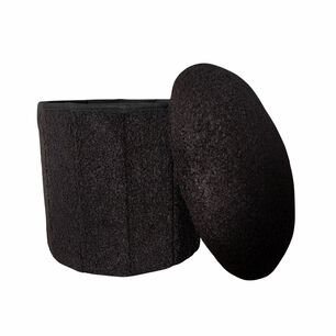 Puff Ba&uacute;l Redondo Boucl&eacute;