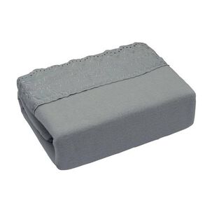 Sabana Andes Polar Broderie Gris 2 Plazas