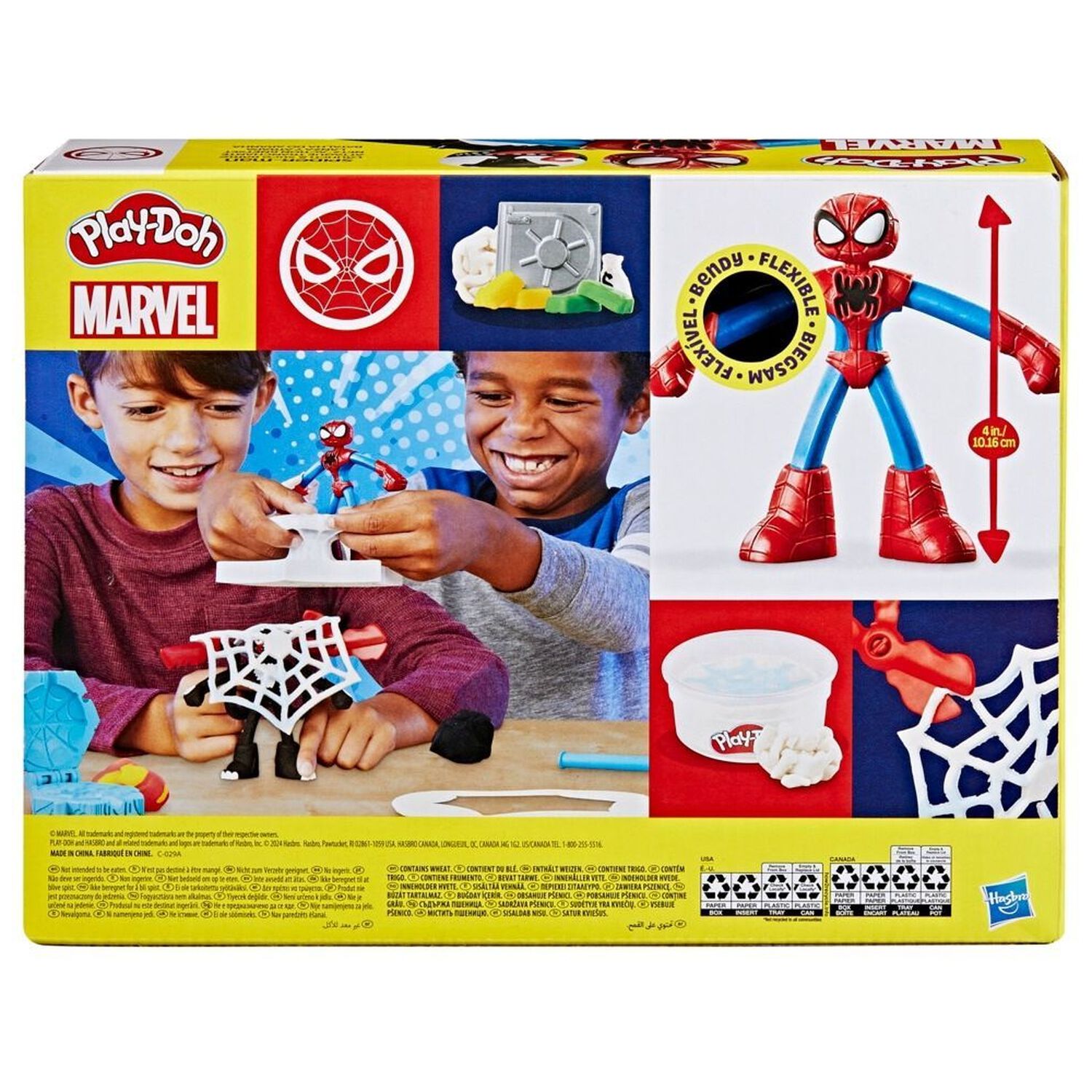 Set De Masas Play-doh Spider-man Lanza Y Atrapa image number 4.0