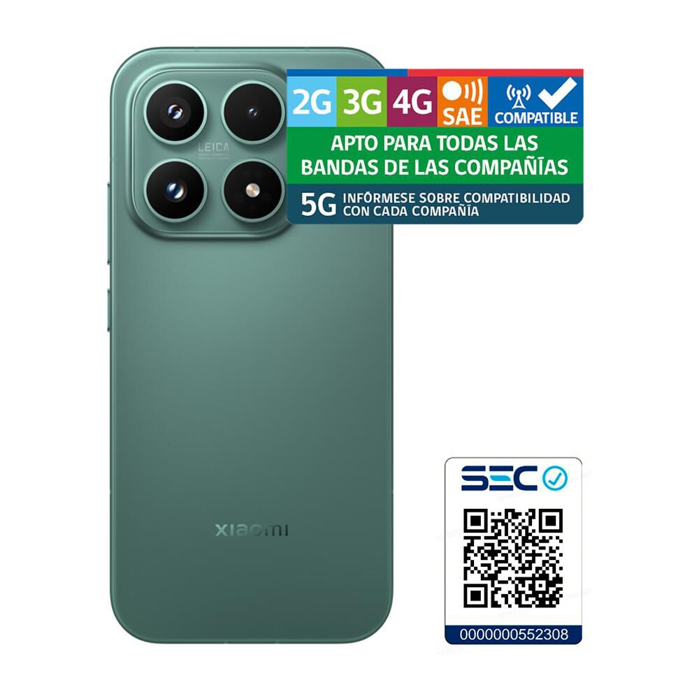 Smartphone Xiaomi 17 / 5G / 512 GB / Verde / Liberado + Power Bank 10.000mAh image number 9.0