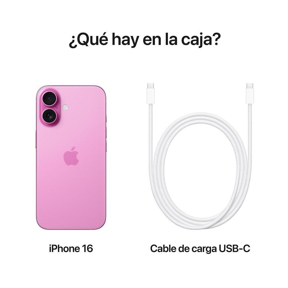 iPhone 16 Apple / 5G / 128 GB / Rosado / Liberado image number 6.0