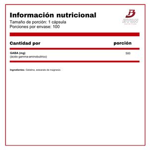 Gaba 500 Mg 100 C&aacute;psulas