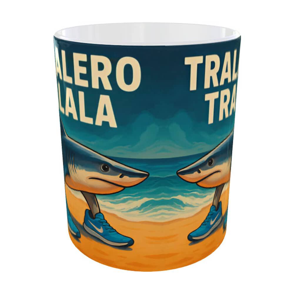 Taza Tibur&oacute;n Caminando Tralalero Tralala Dise&ntilde;o &Uacute;nico 325 Ml image number 2.0