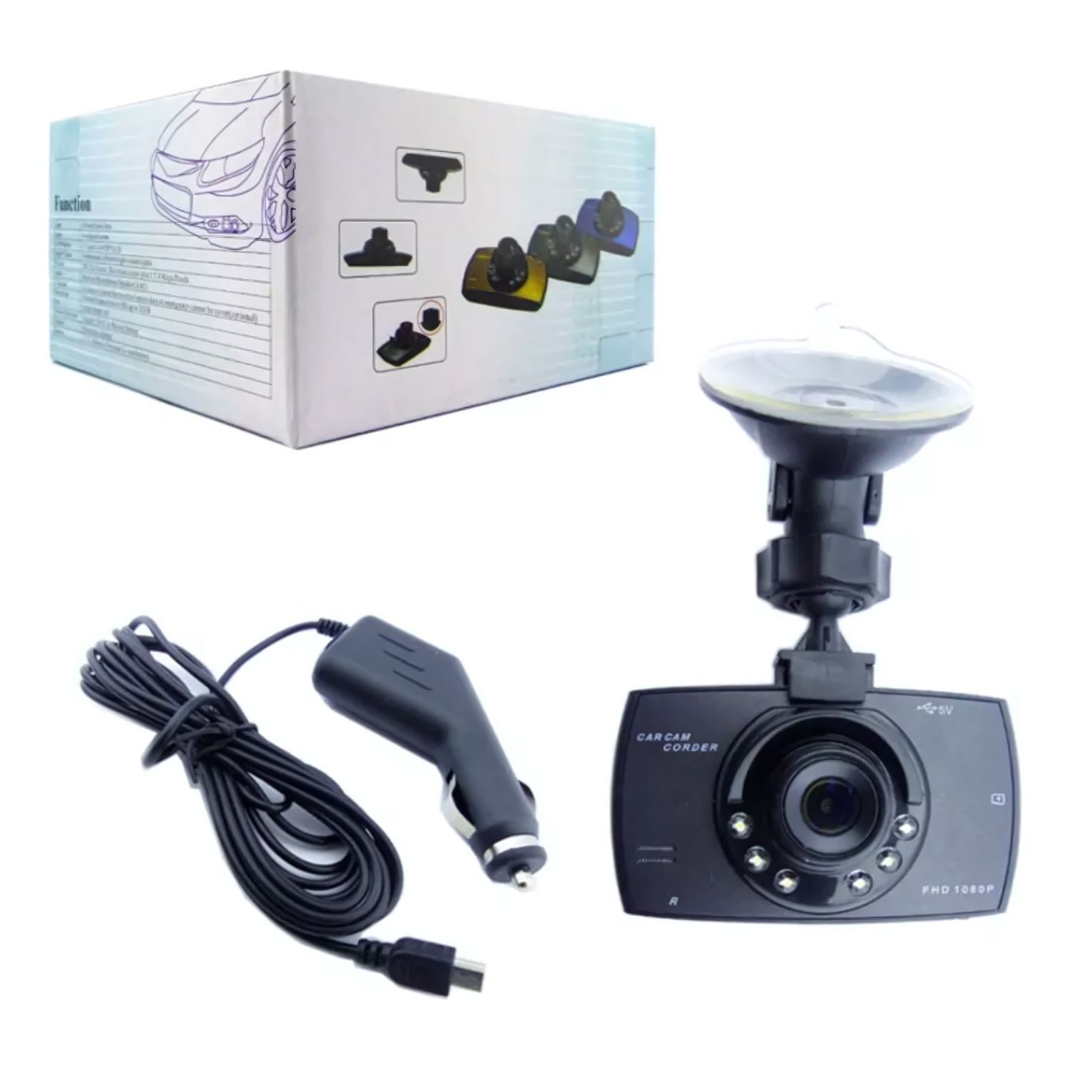 "c&aacute;mara Dvr De 2.7 Para Auto De 12 Volt Video Full Hd 1080p " image number 2.0