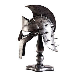 Casco Gladiador Espartano Guerrero Metálico Cosplay Premium